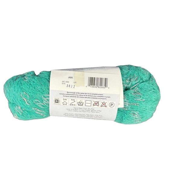 Red Heart Boutique Rigoletto Sequins Lot of 2 Balls Jade Magenta 4.4 oz New - Picture 3 of 6